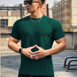 Primavera New Summer Round Neck Men S Sports Sports Trendy Pullover Trendy Muscolo Spacco Serpente Spazza