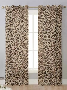 Curtain Leopard Texture Sheer curtains for living room windows screens transparent film curtains Cortinas curtains home decor 240516