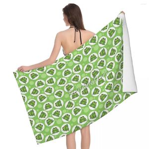 Towel Cute Green Frog 80x130cm Bath Soft For Beach Traveller