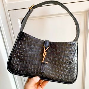 1 1 Designer Shoulder bags for Woman leather clutch Crossbody Bag tote Hobo underarm purse brands Luxury handbag Crocodile pattern men's travel armpit messenger bag