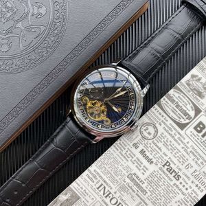 TOP AAAAA PATEKPHILIPPE Titta på mekanisk automatisk rörelse titta på lyxig titta på vattentät läderband Sappire Mens Designer Watch Montre de Luxe 652