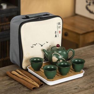 Conjuntos de teaware viagens de melhor grau de chá de chá e xícara de cerâmica
