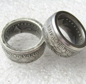 Morgan Silver Dollar Coin Ring 039Eagle039 Silver Plentmed Manage في الأحجام 8162867983