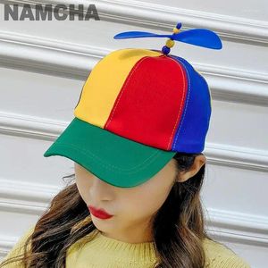 قبعات الكرة الملونة قبعة البيسبول ملونة للجنسين الخيزران الخيزران اليعسوب المرقع قابلة للتعديل قبع