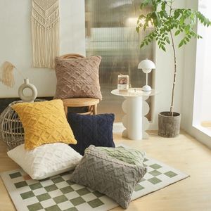Kudde Dekorativ kuddfack Plush Soft Retro Cover för vardagsrumssoffa Couch 45x45