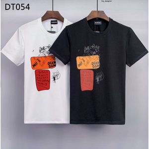 メンズTシャツメンズデザイナーTシャツブラックホワイトバッククールなTシャツメンサマーファッションカジュアルストリートトッププラスサイズM-XXXL 158300 DSQUARES DSQURETITYS 2 DSQUARDS K294