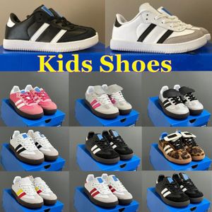 Kids shoes Toddler Sneakers Children Skateboarding shoes designer pink Silver BLACK white grey color Infant Boys Girls Baby TrainersG1EG#