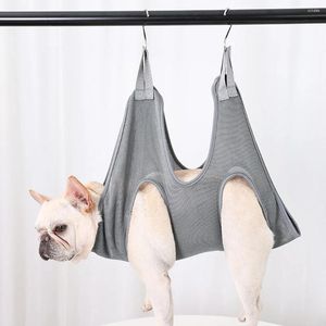 Hundebekleidung Haustierpflege Hängematte Katze und Pflegehilfe Rückhaltesack Tierreinigung Anti-Kratzer-Bissschlinge Hanging Supplies