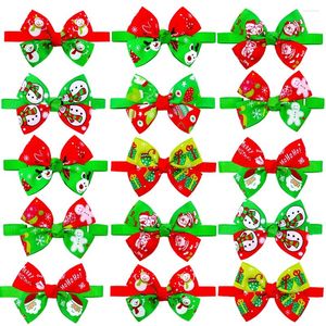 Dog Apparel 50pcs Accessories Christmas Bowties Pet Cat Bow Ties&Bowties Holiday Supplies Bowtie For Small Dogs