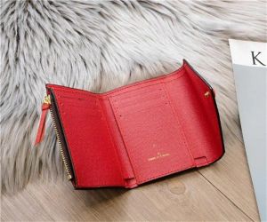 Luxury plånbokskorthållare män designer purses mynt handväska små plånböcker reser koppling väska bekväm klassisk och retro Victorine L6