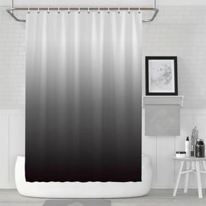 Tenda per bagno gradiente blu verde semplice tende per doccia nera Polyestro in tessuto in tessuto impermeabile per la doccia tenda per doccia 240514