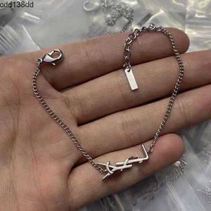 Charm Bracelets Original cute designer Girls women letter slim bracelets elegant Love 18K Gold silver Bangles Y engrave bracelet Fashion Jewelry Lady Party