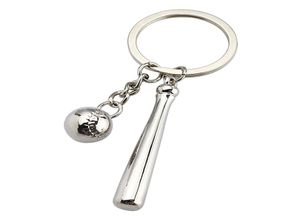 Creative Collectible Baseball KeyChain Zinc Alloy Simulation Key Ring Pendant Arena Club Handy Gifts1554560