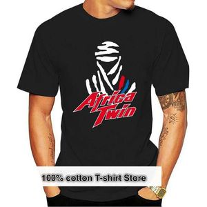 Herrt-shirts Africa Twin T-shirt Africa Twin Mootorcycle T-shirt 2020 Nya modemän t-shirts kort slve varumärke kort slve t240510