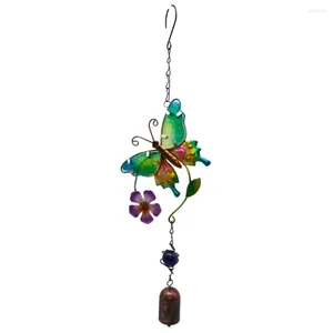 Decorative Figurines Creactive Iron Art Butterfly Wind Chimes Hanging Windbells Window Yard Garden Decor Room Decoration Accessories