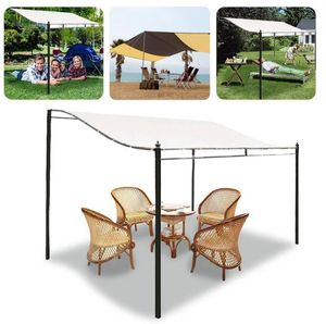 300D Canvas Canopy Top Cover Waterproof Tent Sun Shelter Outdoor Picnic Tent Top Roof Cover Patio Awning Garden Supplies Tool5099819