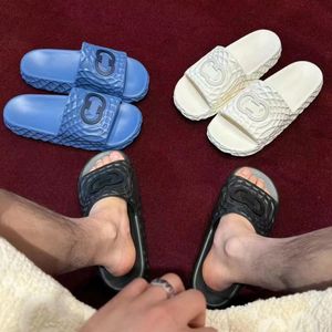 Designer glider män kvinnor skum löpare sandal gummi plattform toffel pool hus glid sommar strand chunky botten mulor