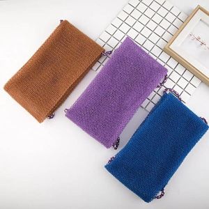 Towel 3Pcs Bath Rich Foaming Body Scrubber Comfortable Back Scrubbing With Pull Strap Bathroom Supplies