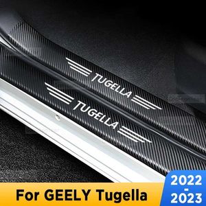 Naklejki samochodowe progownania progu szum progowy próg próg imitacja wnętrzu imitacja naklejki z włókna węglowego do geely Tugella 2022-2024 T240513