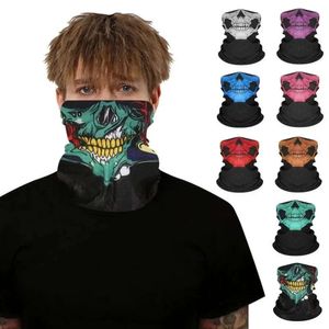 Bandana Dikişsiz Başörtüsü Kafatası Sihirli Bandanas Yüz Maskesi Cadılar Bayramı Yolculuğu Bandanaghost Eşarp Boyun Yürüyüş Eşarpları Balaclava Maskeleri Hayalet S