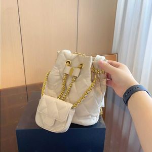 10a modedesigner hinkar kvinnor axel lyxig handväska dragsko hink väv handväska läder med lady väska plånbok påse 230715 gsckg