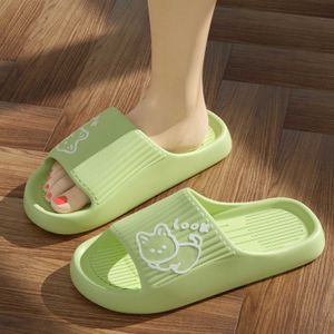 Slipper kvinnor tjocka plattform moln tofflor sommarstrand Eva mjuk ensam bild sandaler fritid män damer inomhus badrum antislipskor y2405146l0b