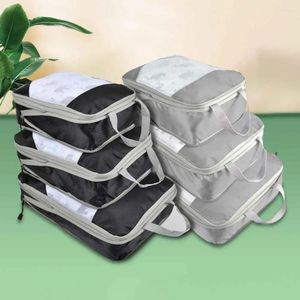 Storage Bags Durable Luggage Bag Mesh Wear-Resistant Handle Design Travel Shoe Cosmetic Clothes Holder