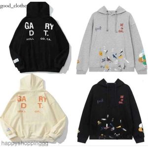 GalleryDepthoodie Brand Sweatshirt Mens Hoodies High Street Sweatshirts Alfabetet tvättat stänk bläck Hip Hop Hoodys Trend Sweaters Hoodie GalleryDept 122