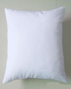 50pcslotplain beyaz DIY boş süblimasyon yastık kılıfı poli yastık kapağı 150gsm kumaş 40cm kare beyaz yastık kutusu için pri2308834