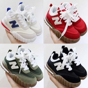 Sneakers Putian Shoes Soft Soled Pig Eight Leather Velbro Childrens H240513