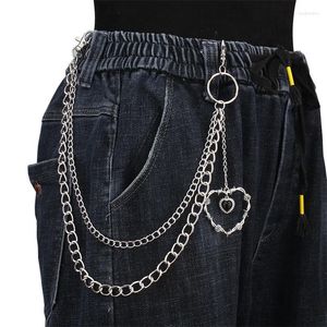 Chaves de calça de metal punk de chave