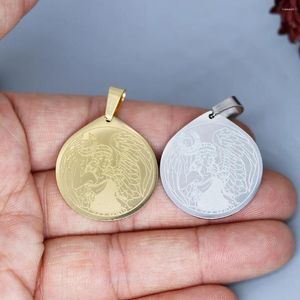 Colares pendentes 2pcs/loto símbolo de amuleto para pulseiras de colar artesanato de joias fazendo descobertas de aço inoxidável charme