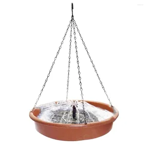 Andra fågelförsörjningar Konvertering Huvud Solar Fountain Bath Tool Munstycke 30.5 6cm 7V/ 1,5W Plastiskt järn Round Garden Accessories