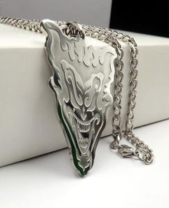 Ny lista Silver Tone Rostfritt stål Mens ICP V Word Vendetta Pendant Halsband 5mm 24 tum smycken Cool gåvor8257799