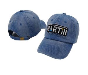 Hochwertiger Denim Martin Fashion Baseball Cap Mens Designer Snapback Hats for Women Brand Sport Hip Hop Flat Sun Bone Sport Hat 5881052