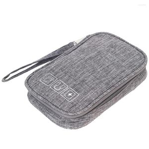 Storage Bags Tote Insert Organizer Electronic Organizers USB Cable Data Pouches Dsl Travel Cord Carrying Case Bag