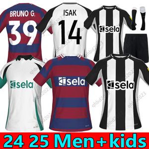 S-4XL 24 25 Jerseys de futebol Tonali Almiron New Castle Trippier Bruno G. 2025 2024 Joelinton futebol T Tamis de mata