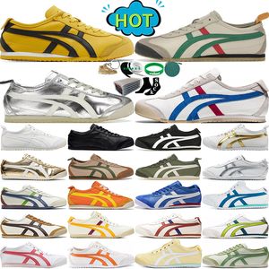 Com Box onitsukas tiger mexico 66 tênis de tênis masculas sapatos casuais correndo tokuten kill bill birch preto no estilo de vida esportista esportivo tênis de tênis