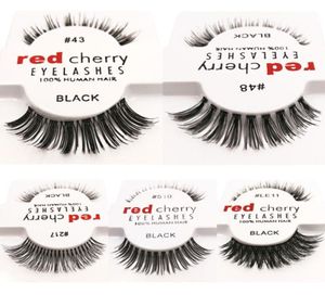 12pcslot 10 Stile Red Cherry falsche Wimpern gefälschte Augenwimpern Neues Paket Langes Make -up Schönheitstools Eyelash Extension5013918