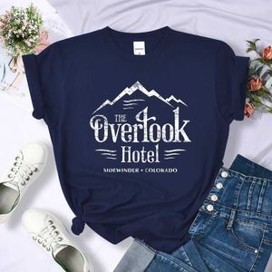 Damen-T-Shirt Das Overlook Hotel The Shining Y2K Female T-Shirt Cooler Mode Tops Atmungsfreies lässiges Sommersport T Vintage Loose Short Y240509