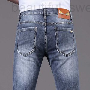 Men's Jeans designer High end men's jeans New in spring and summer Slim fit elastic small feet Korean version trendy boy student little monster OIPO