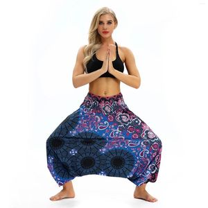 Наряды йоги печатные брюки Женщины свободные тренажерный зал леггинс леггинсы тренировки