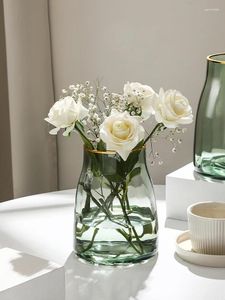 Vaser högklassig ljus lyxvasdekoration vardagsrummet lämpligt för matbord ordna blommor torkad utsökta