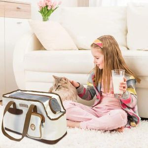 Dog Carrier Pet Carrying Bag Cat Case Bread-Based Handheld Or Shoulder Sturdy Well-Ventilated Easy Load For Small Medium