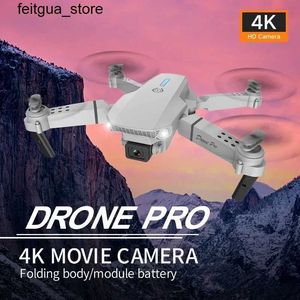 Drohnen 2024 E88PRO RC Drohne 4K Professional Edition mit 1080p Weitwinkel High Definition Camera Fold Helicopter WiFi FPV High Holding Gift Toy S24513 ausgestattet