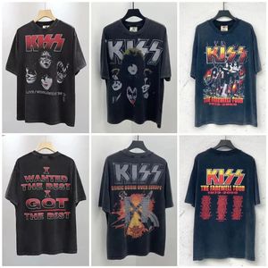 Kiss Band T Shirt Men Women Fashion T-shirt Cotton Tshirt Kisss Tops Tees Mens Clothing Music Rock Camisetas Hombre Tops 240506