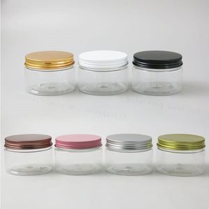 20 x 120 g Jar panna crema per animali domestici vuoti 4oz bottiglia di crema in plastica trasparente con confezionamento contenitore cosmetico con cappuccio in alluminio GAVSL