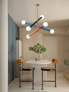 Ljuskronor modern minimalistisk design klassisk elegant glans heminredning ledde unika hängande huvudlampor för vardagsrum