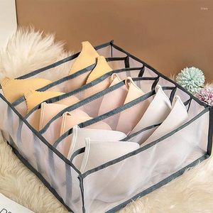 Storage Bags Transparen Mesh Lingerie Sock Box Desktop Sundries Organize Basket Big Capacity Home Organizer