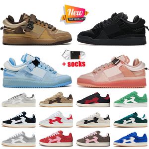 Najwyższej jakości Bad Bunny Forum 84 Low 00S Platform Designer Buty 00 Premium skórzane OG Vintage Treakers Cream Biały czarny czerwony beżowy różowy zielona guma trenerzy sportowe